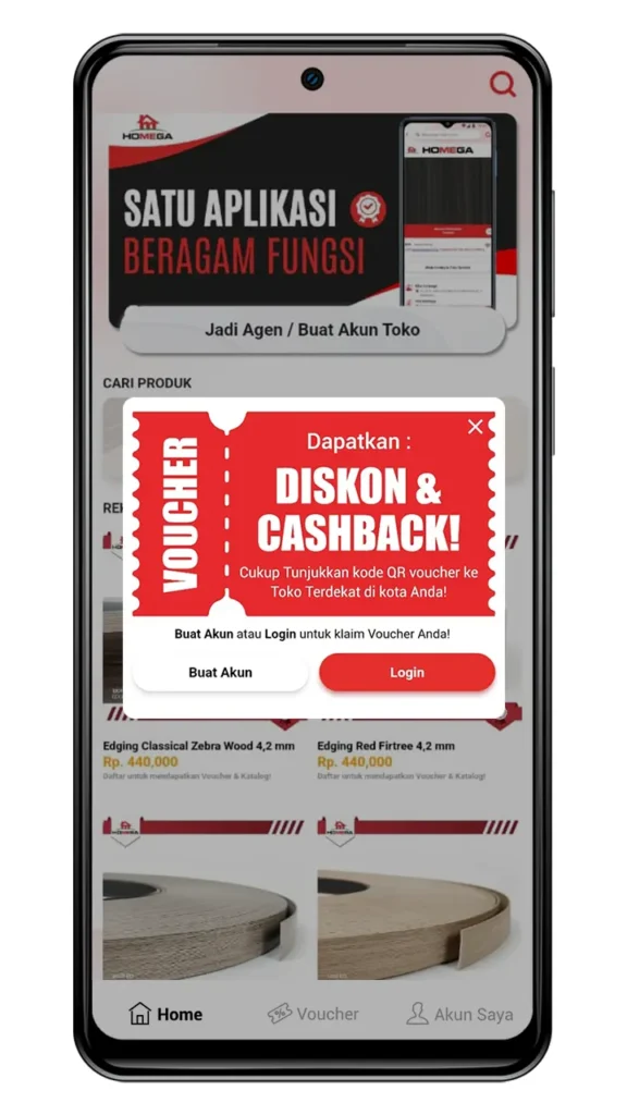 Slider Homega Club App