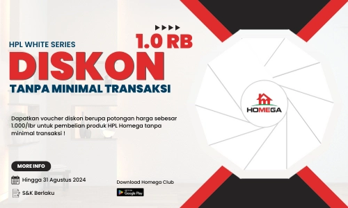 Voucher Diskon HPL White Series Homega