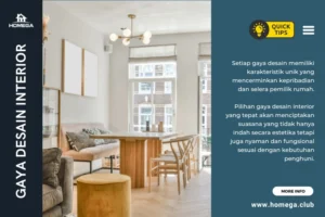 5 Gaya Desain Interior yang Paling Populer di Indonesia - Homega club