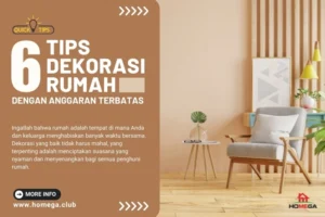 6 Tips Dekorasi Rumah dengan Anggaran Terbatas - homega club